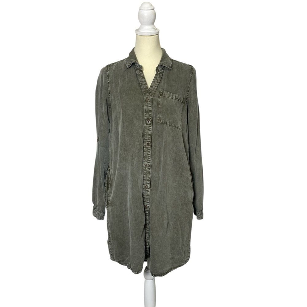 Thread & Supply "Ramona" Dress 100% Lyocell In Faded Green Women's Size Small